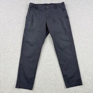 Birddogs Pants Mens Fits 32x27 Gray Performance Lined Stretch Golf Chino Casual